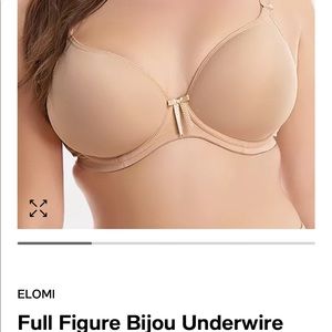 Brand New Elomi Bijou Underwire Banded Molded Cup Bra EL8722 Size 42H